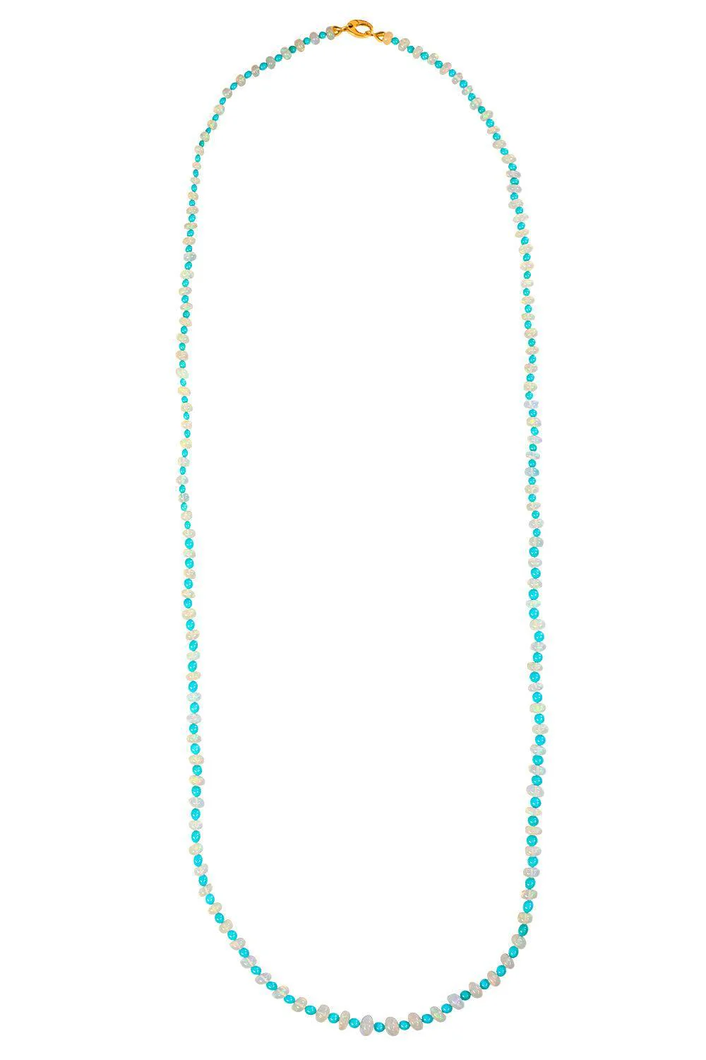 Ethiopian Opal Turquoise Beyond Beaded Necklace