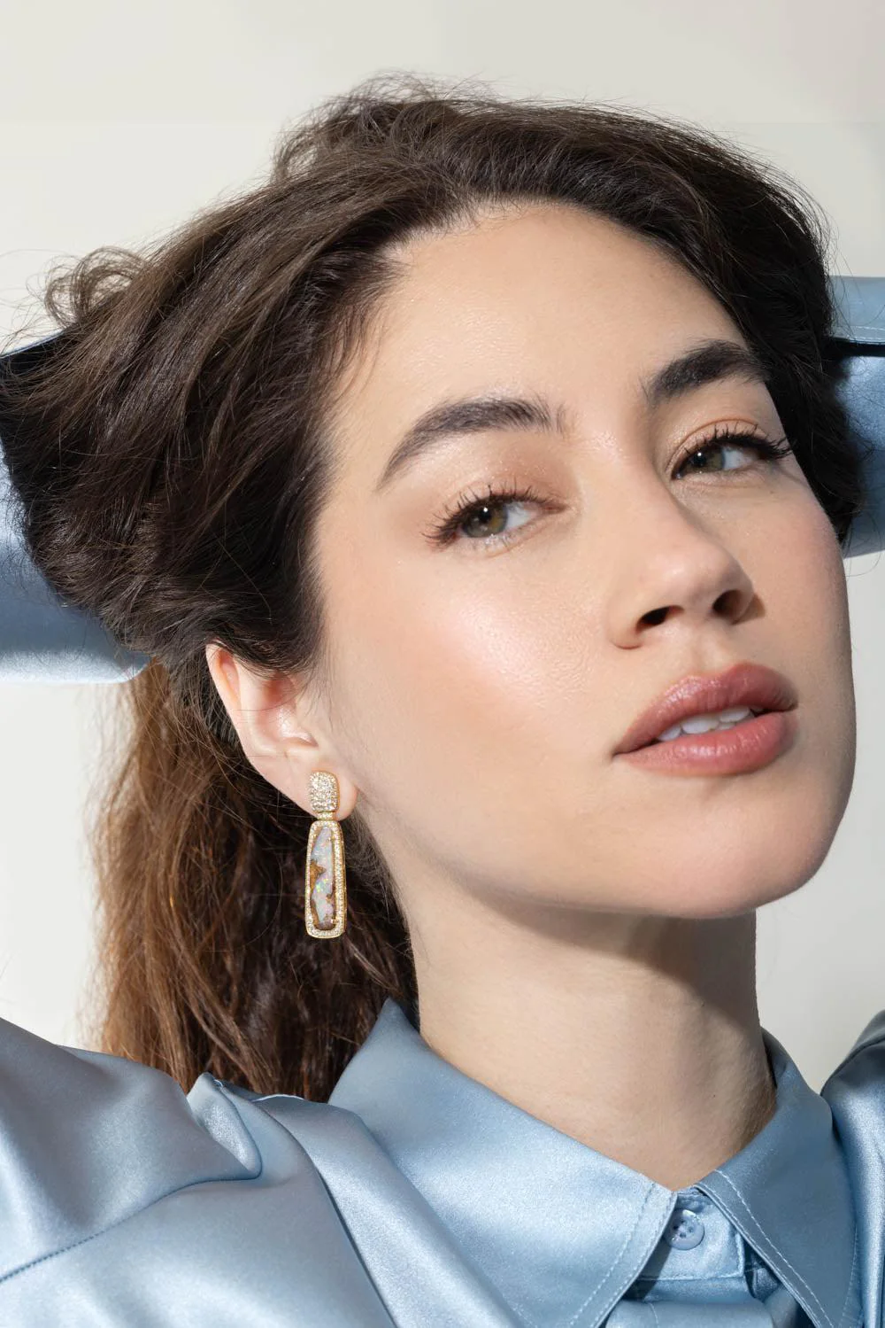 G-One Brown Opal Bella Earrings - Image 2