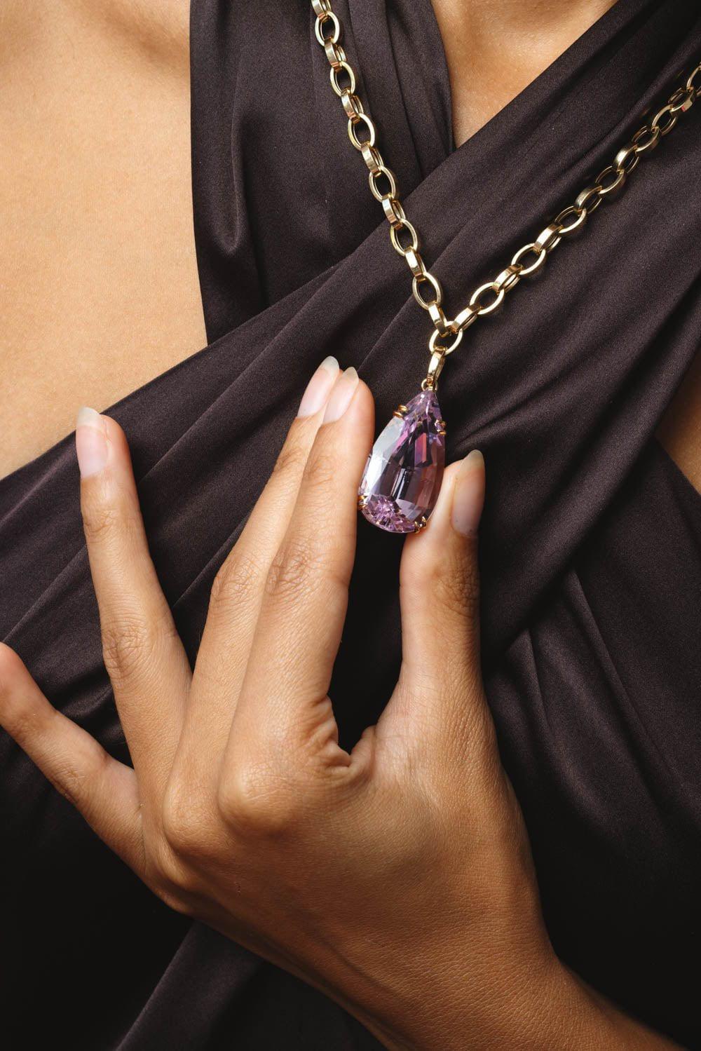 G-One Kunzite Pendant Necklace - Image 4