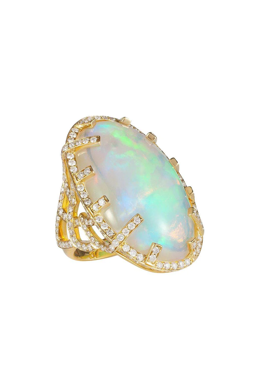 G-One Opal Diamond Ring