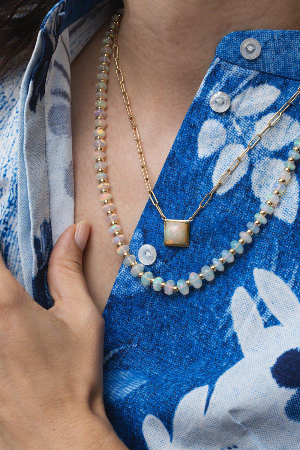 G-One Opal Pendant Necklace - Image 4