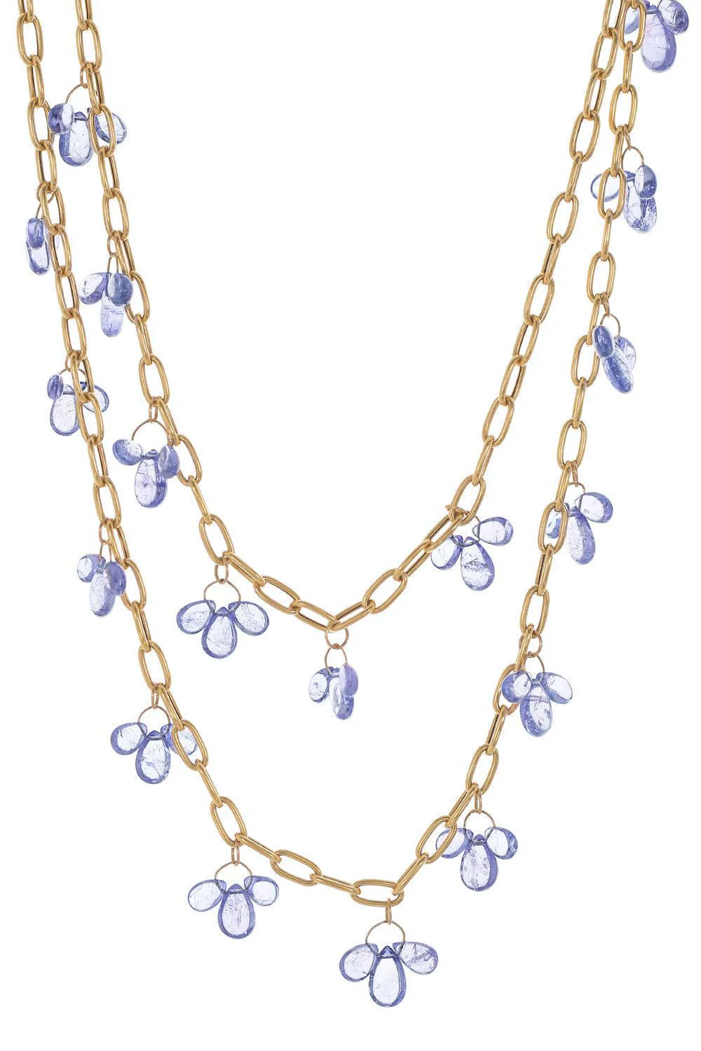 G-One Tanzanite Raindrop Necklace