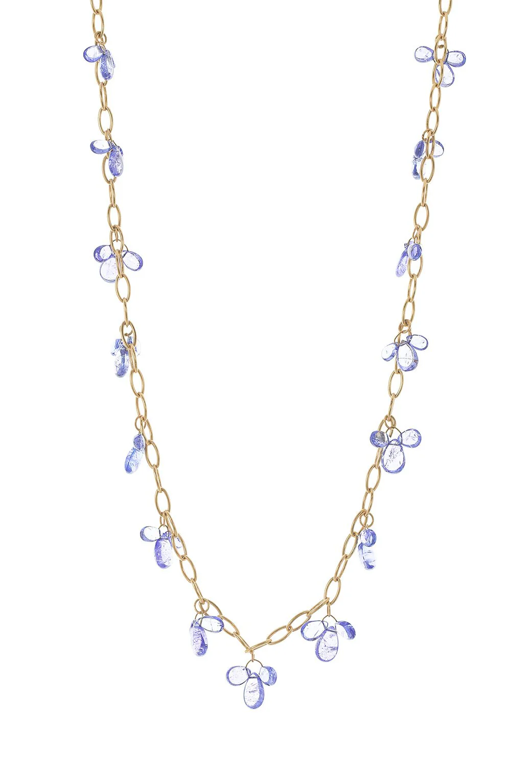 G-One Tanzanite Raindrop Necklace