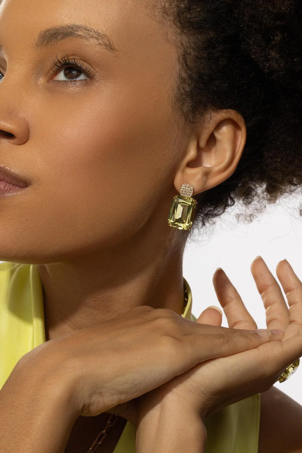Gossip Lemon Quartz Earrings - Image 3