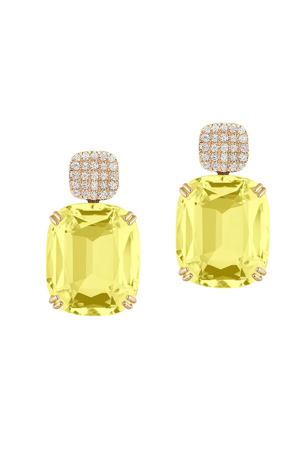 Gossip Lemon Quartz Earrings