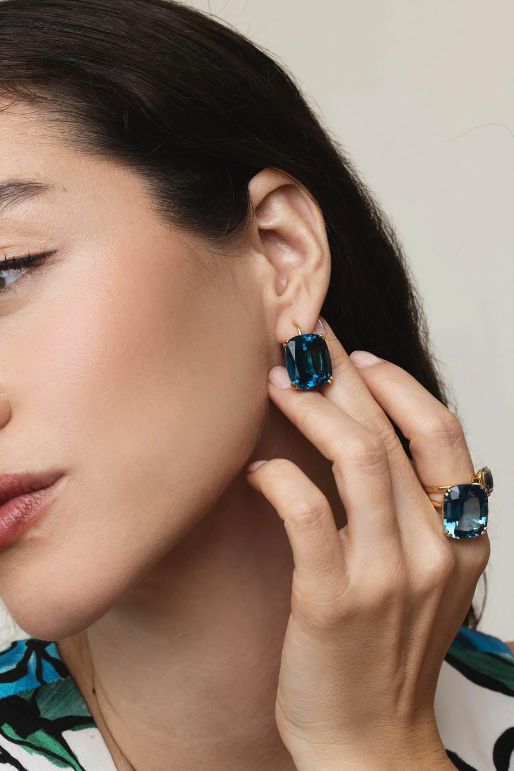 Gossip London Blue Topaz Earrings - Image 3