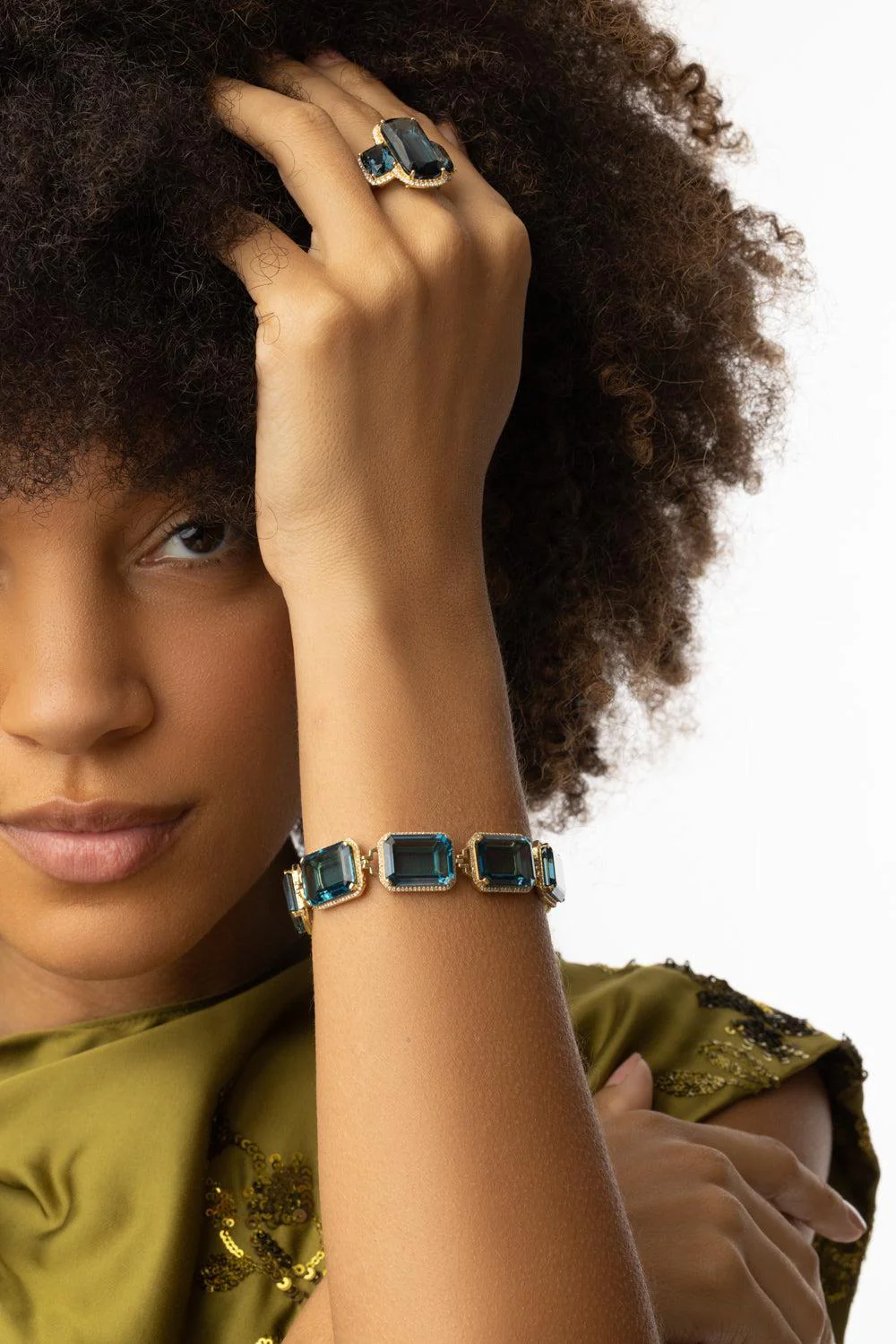 London Blue Topaz Gossip Bracelet - Image 3