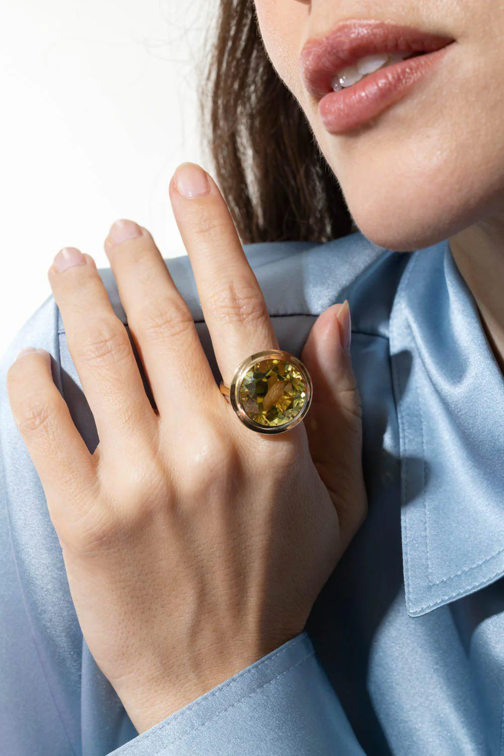 Manhattan Lemon Quartz Ring - Image 3