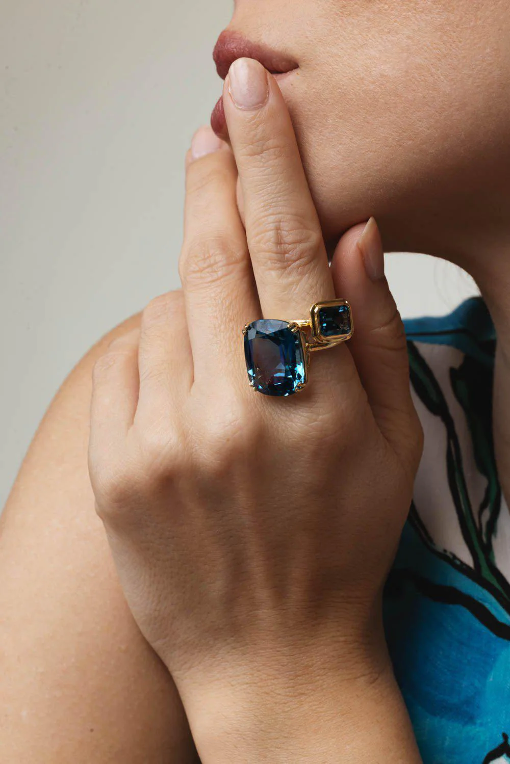 Manhattan London Blue Topaz Ring - Image 3