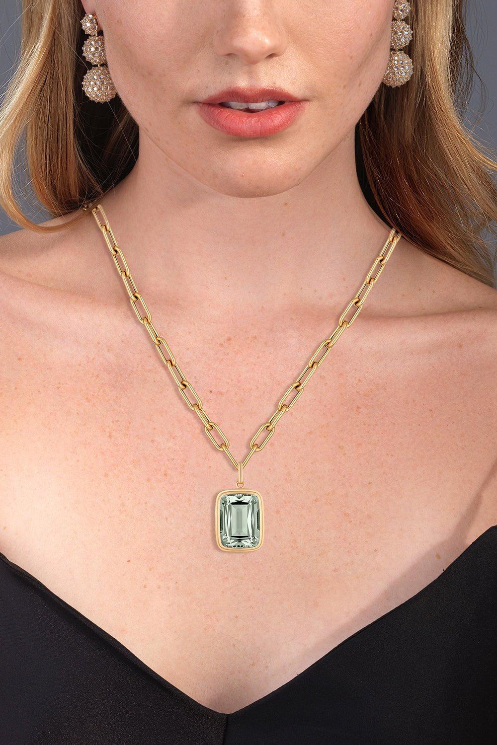 Manhattan Prasiolite Pendant Necklace - Image 2