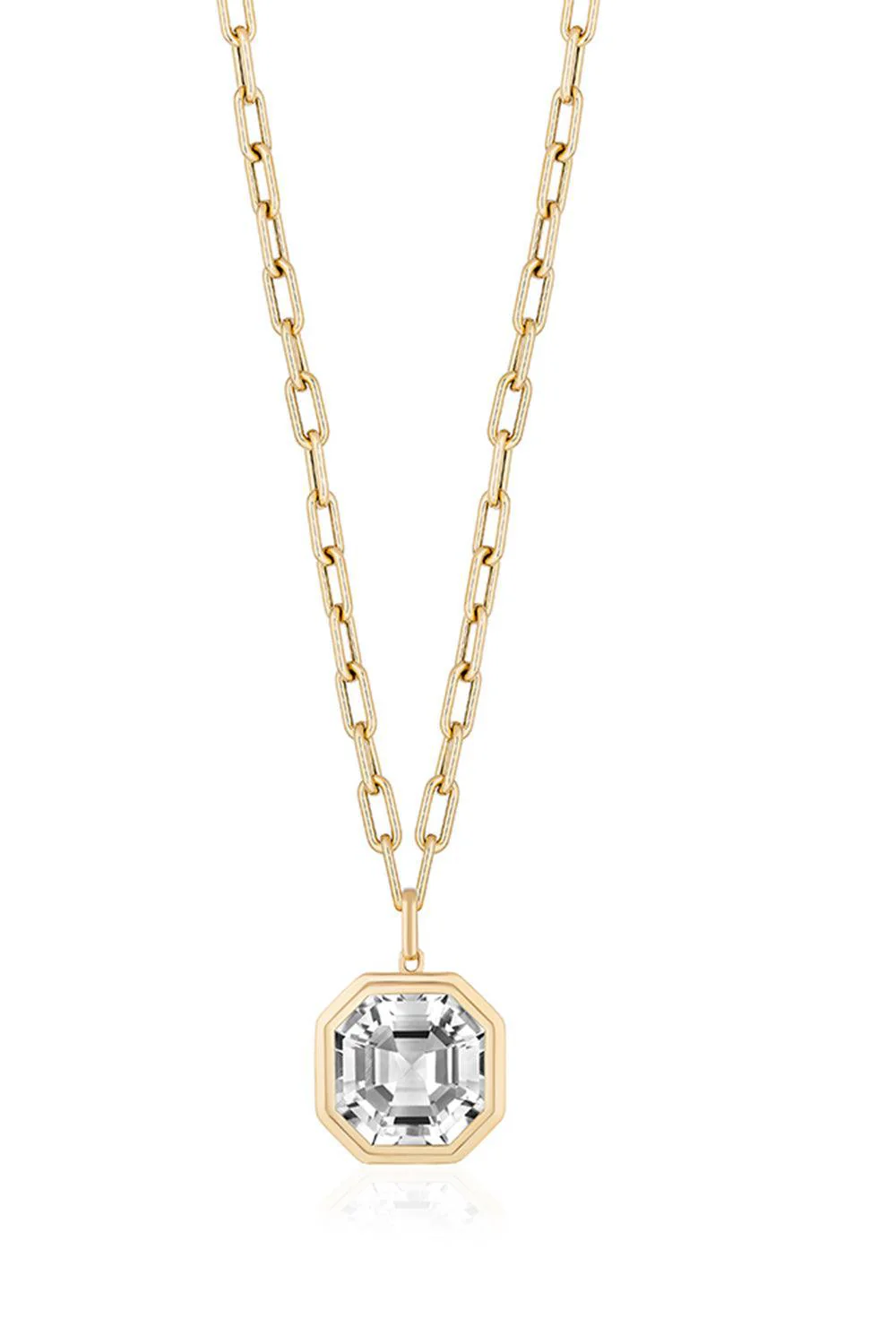 Manhattan Rock Crystal Pendant Necklace