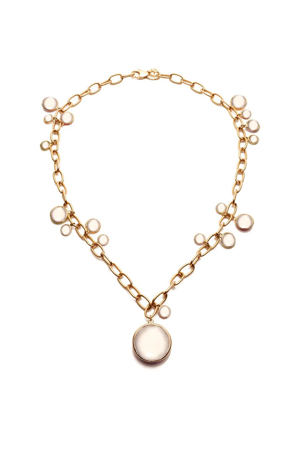 Mischief Moon Quartz Disc Necklace