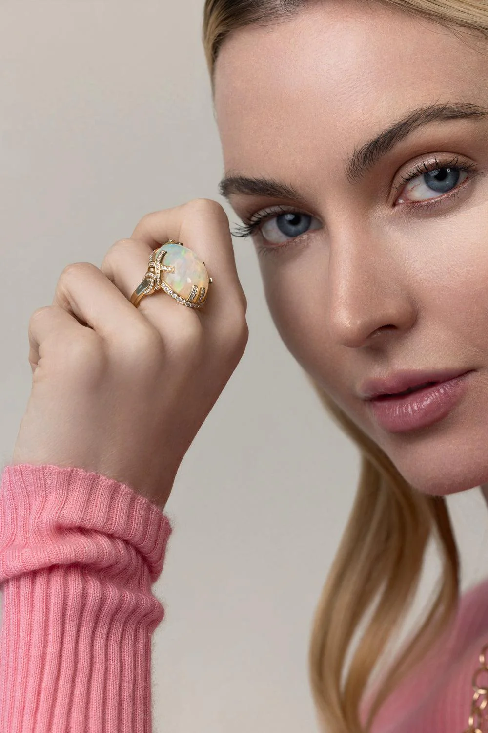 Opal Diamond G-One Ring