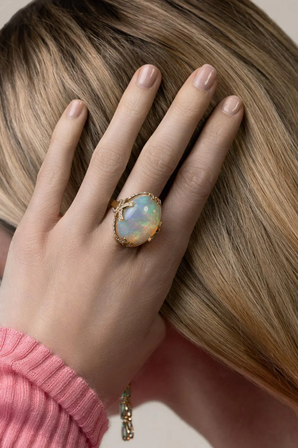 Opal Diamond G-One Ring - Image 2