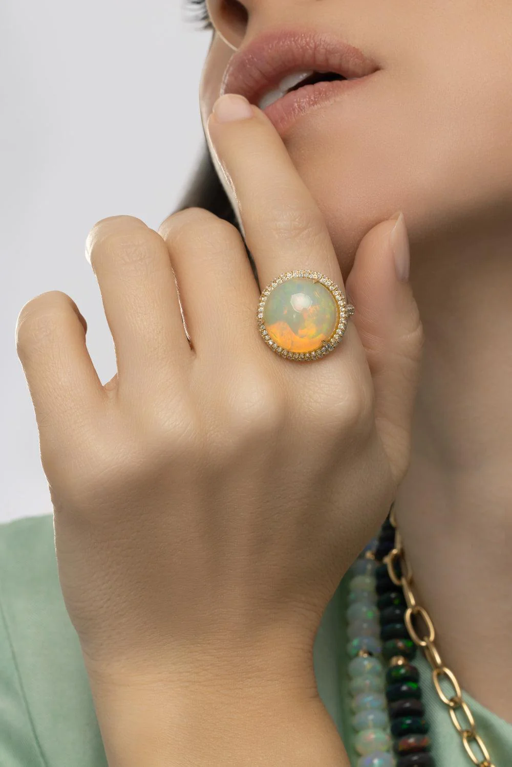 Opal G-One Tube Ring - Image 2