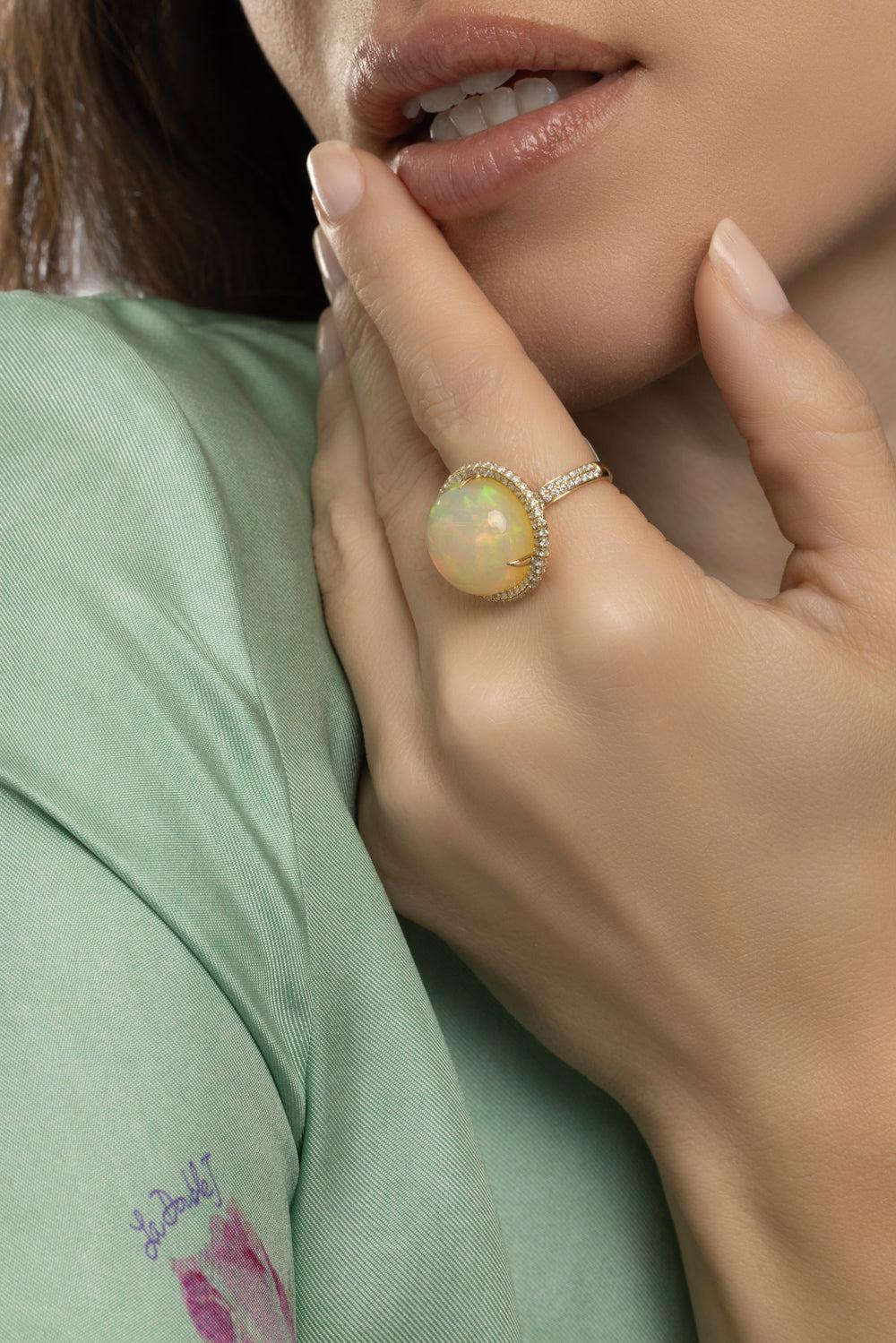 Opal G-One Tube Ring - Image 3