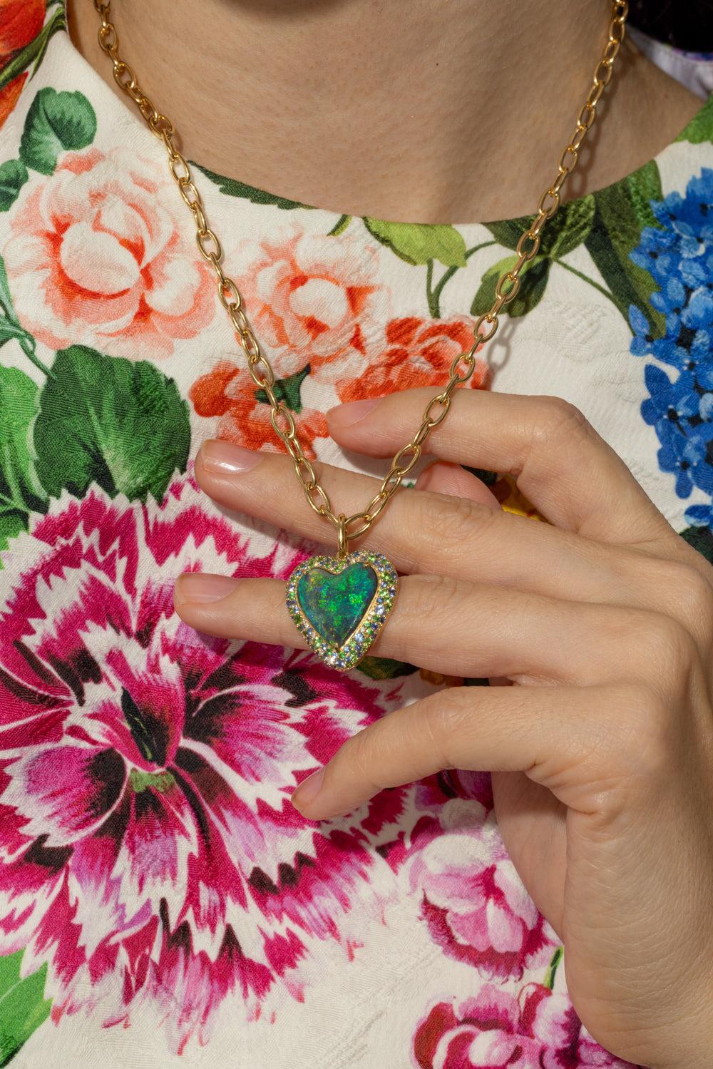 Opal Heart G-One Necklace - Image 5