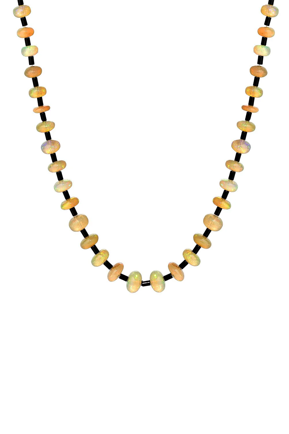 Opal Onyx Tumble Necklace