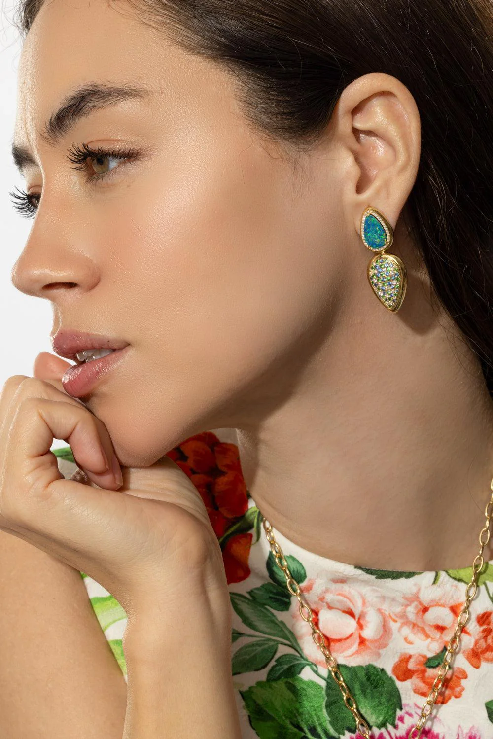 Opal Sapphire G-One Earrings - Image 3