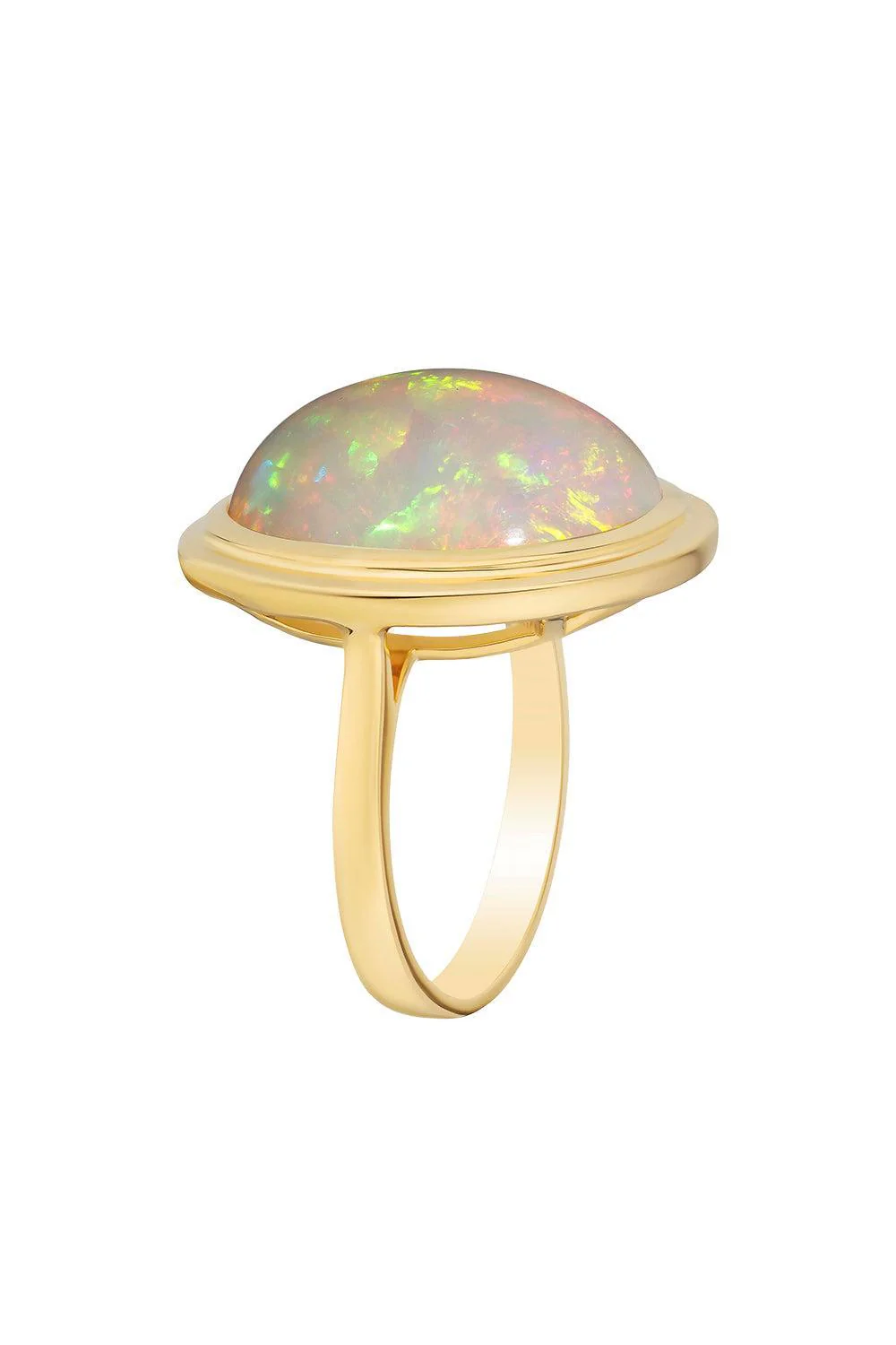 Oval Opal Manhattan Ring