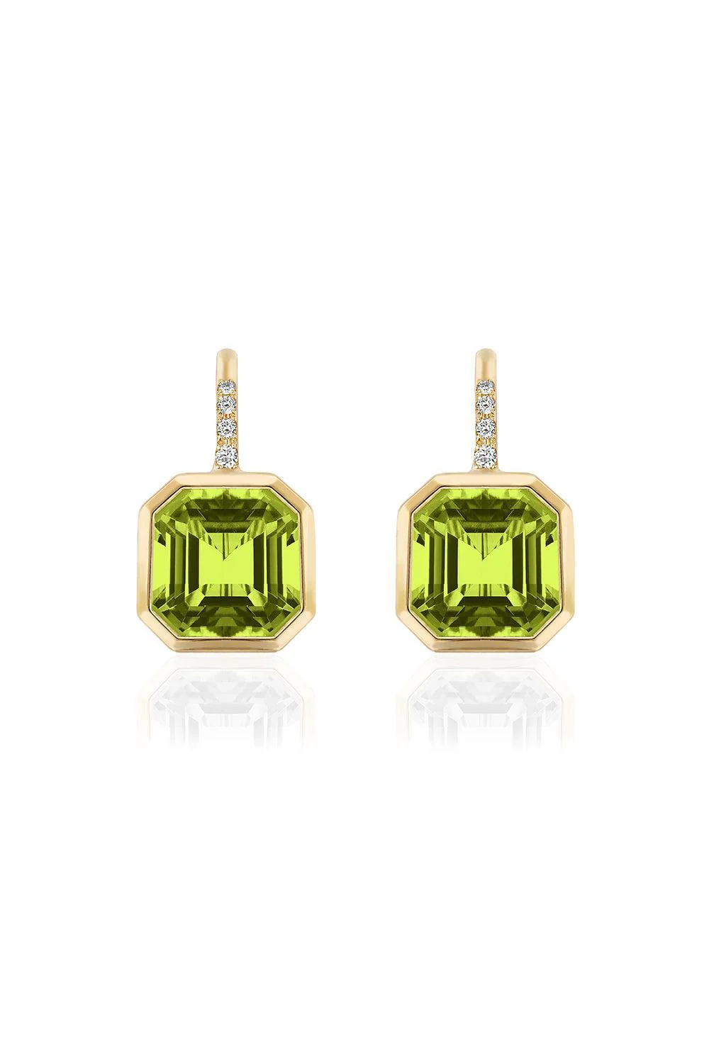 Peridot Asscher Gossip Earrings