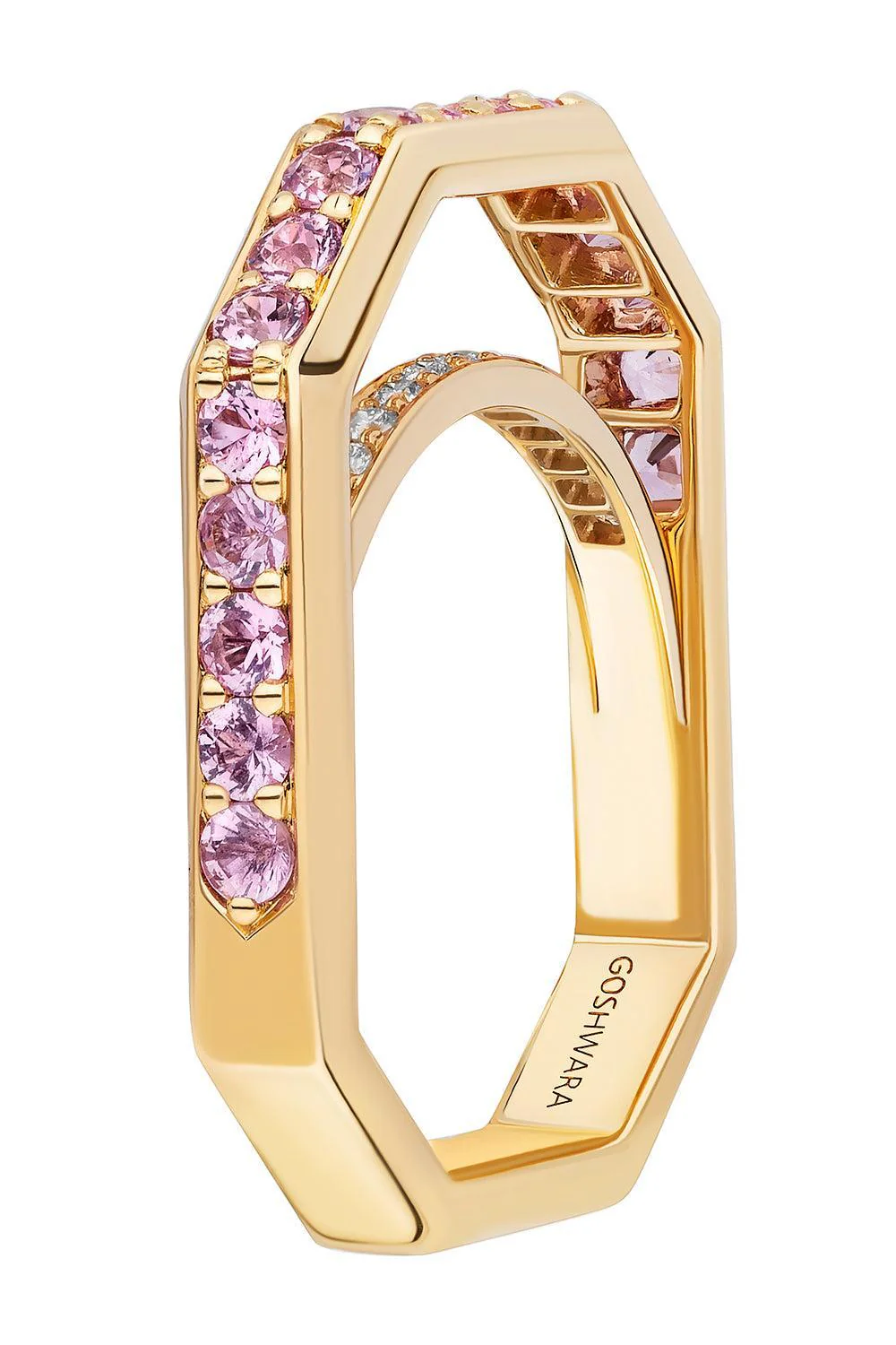 Pink Sapphire G-Classic Square Band - Image 5