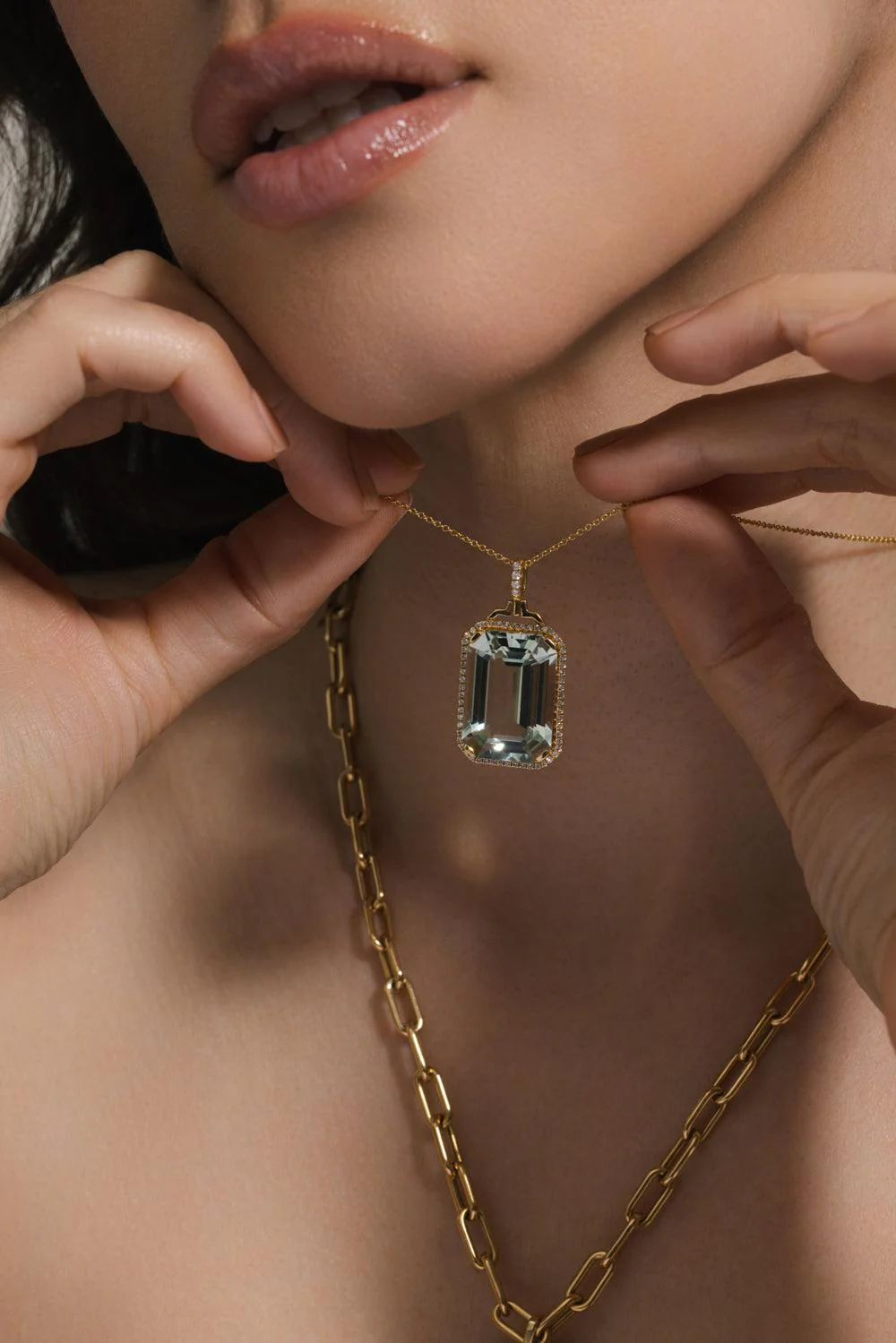 Prasiolite Gossip Necklace - Image 2