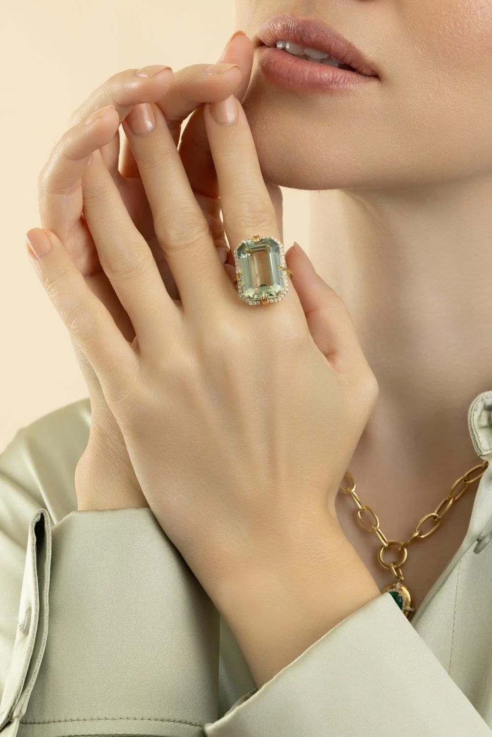 Prasiolite Gossip Ring - Image 2