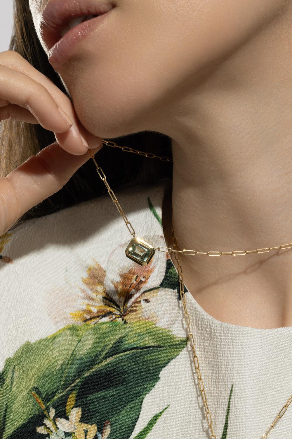 Prasiolite Manhattan Necklace - Image 2