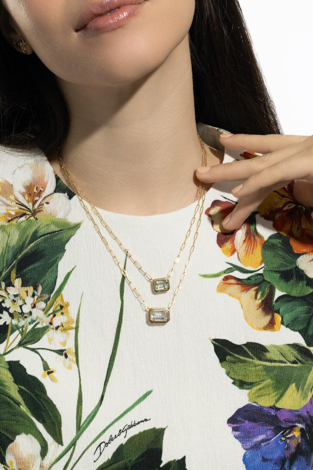 Prasiolite Manhattan Necklace - Image 3