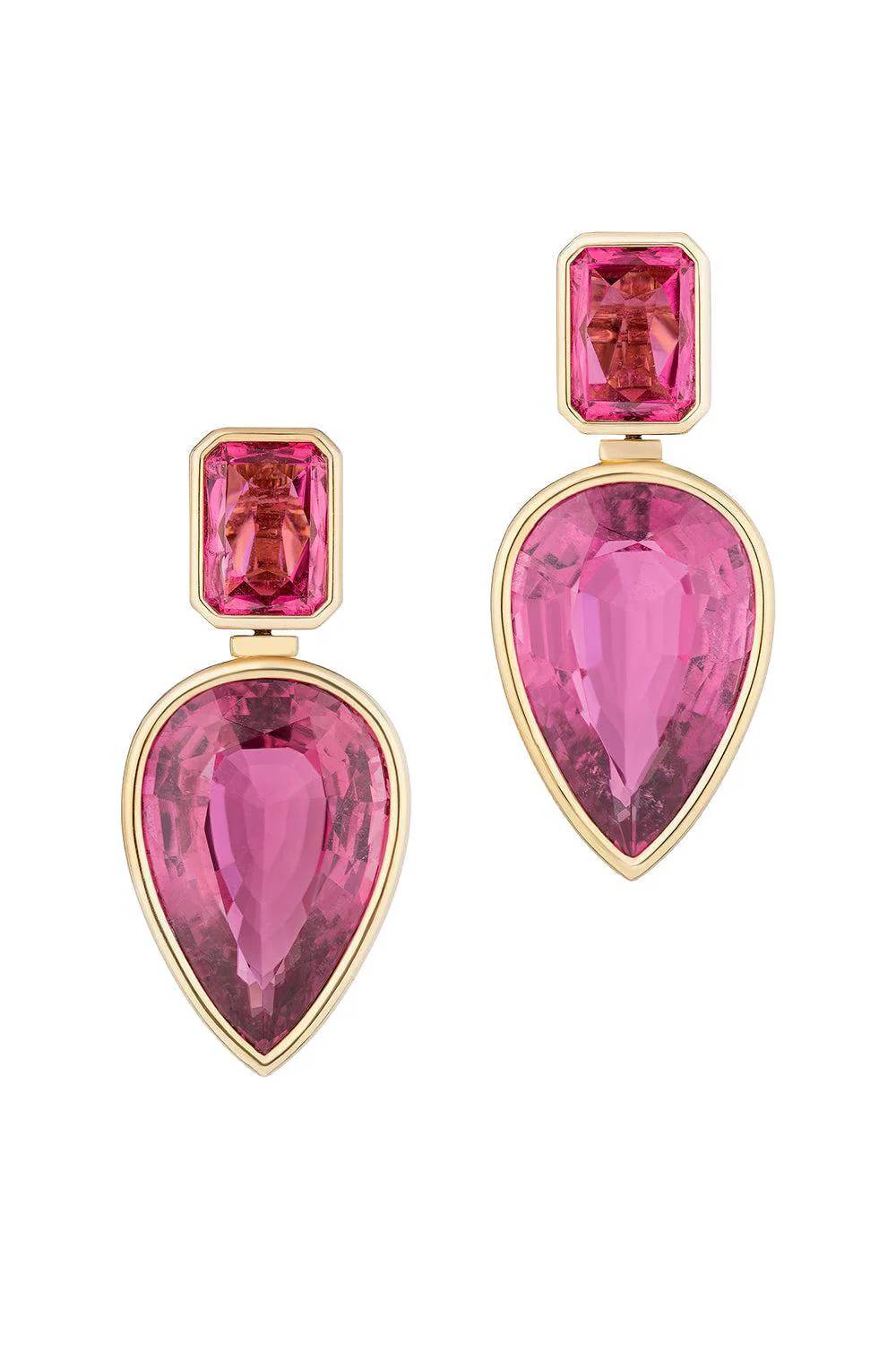 Rubelite G-One Drop Earrings