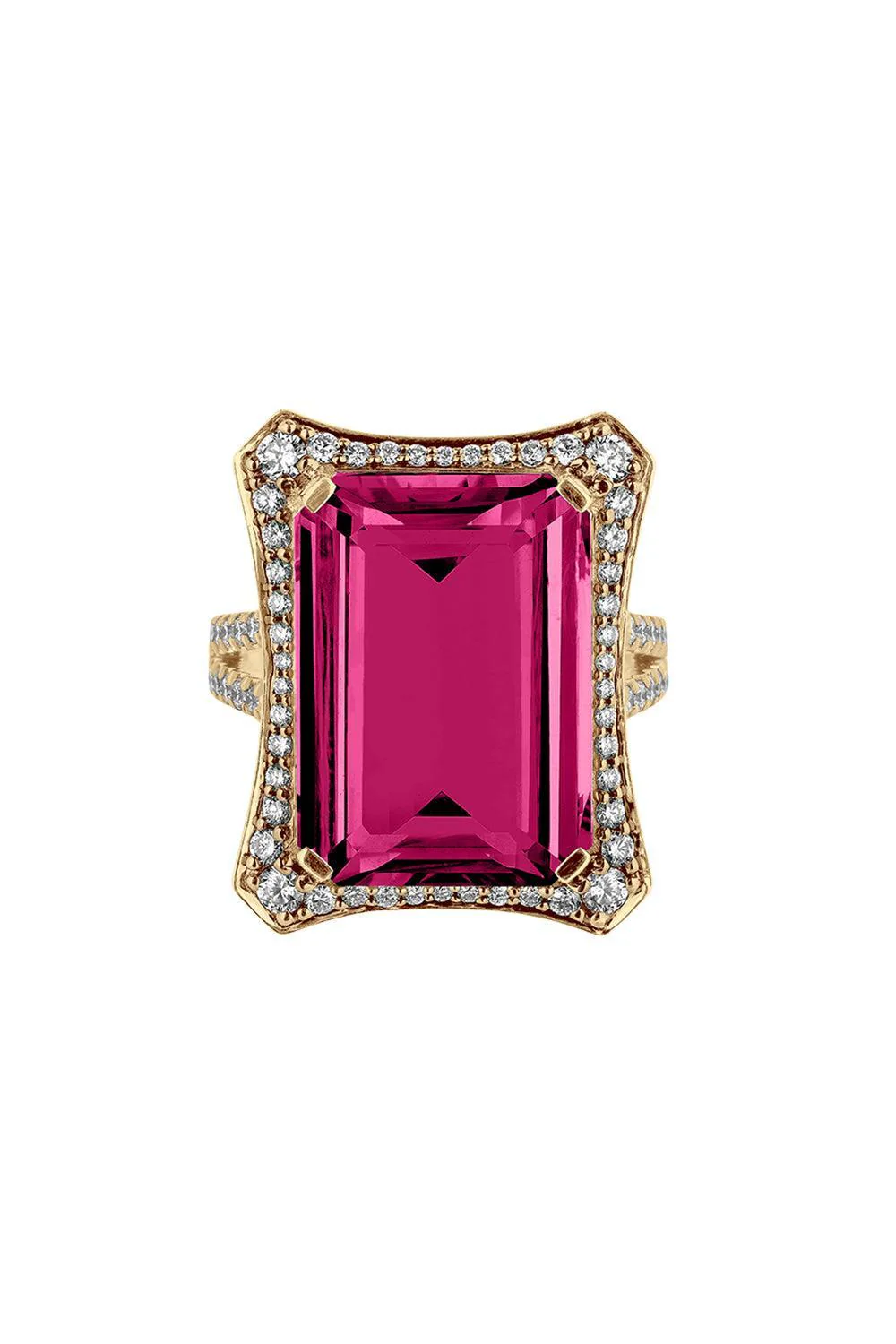 Rubellite Diamond G-One Ring