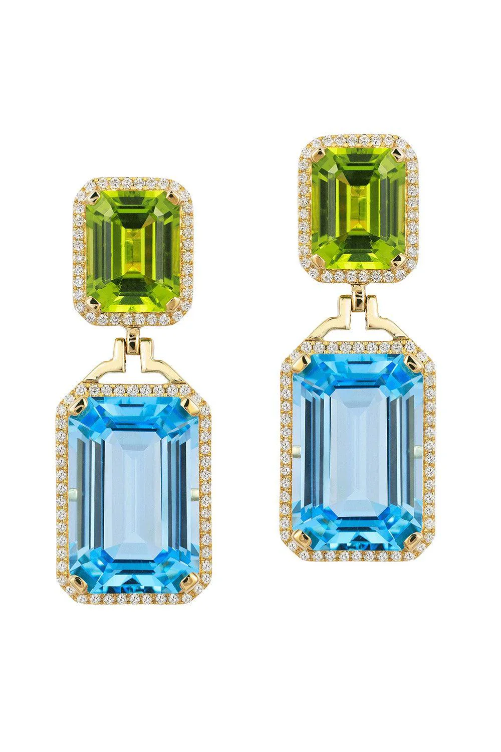 Topaz Peridot Gossip Earrings