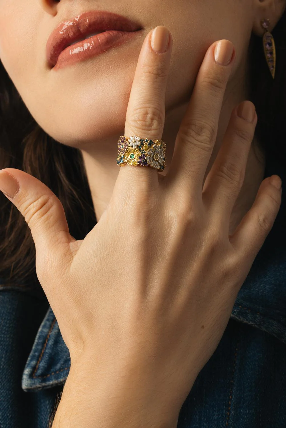 Diamond Flower Ring - Image 2