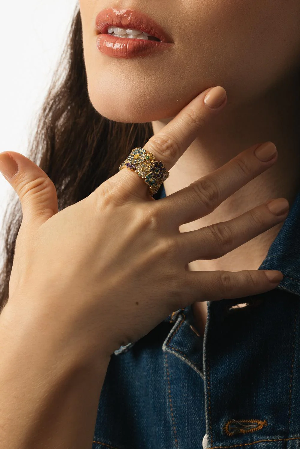 Diamond Flower Ring - Image 4
