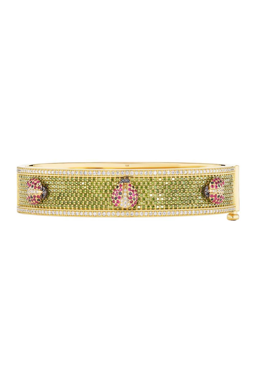 Ladybug Garden Bangle Bracelet
