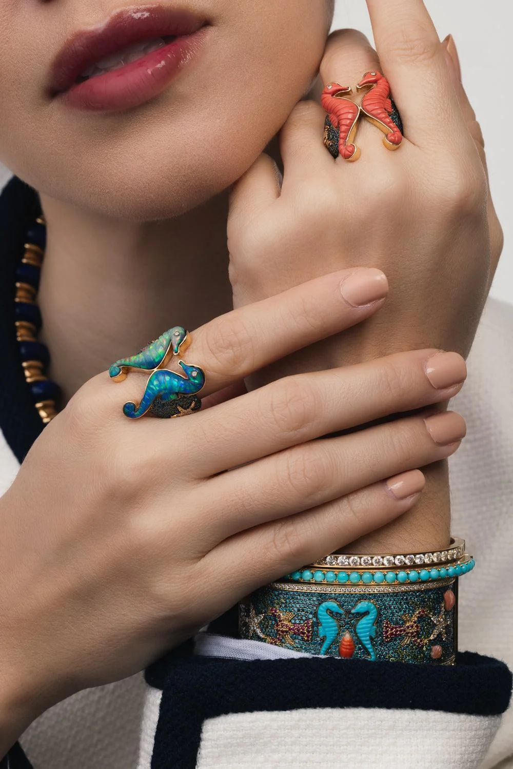 Opal Seahorse Ring - Image 4