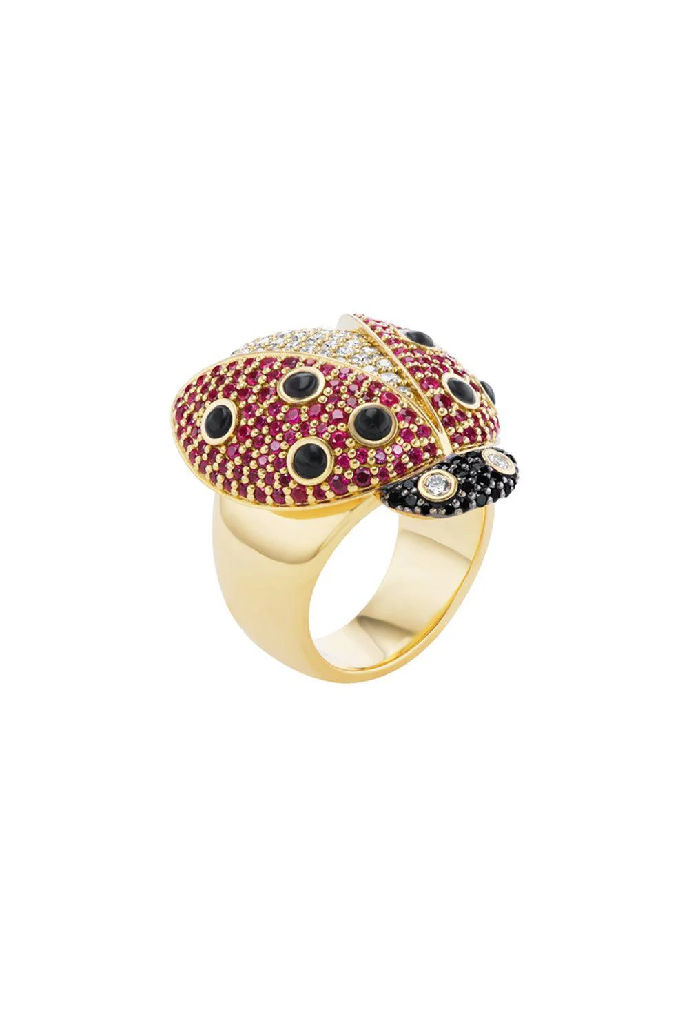 Ruby Ladybug Ring