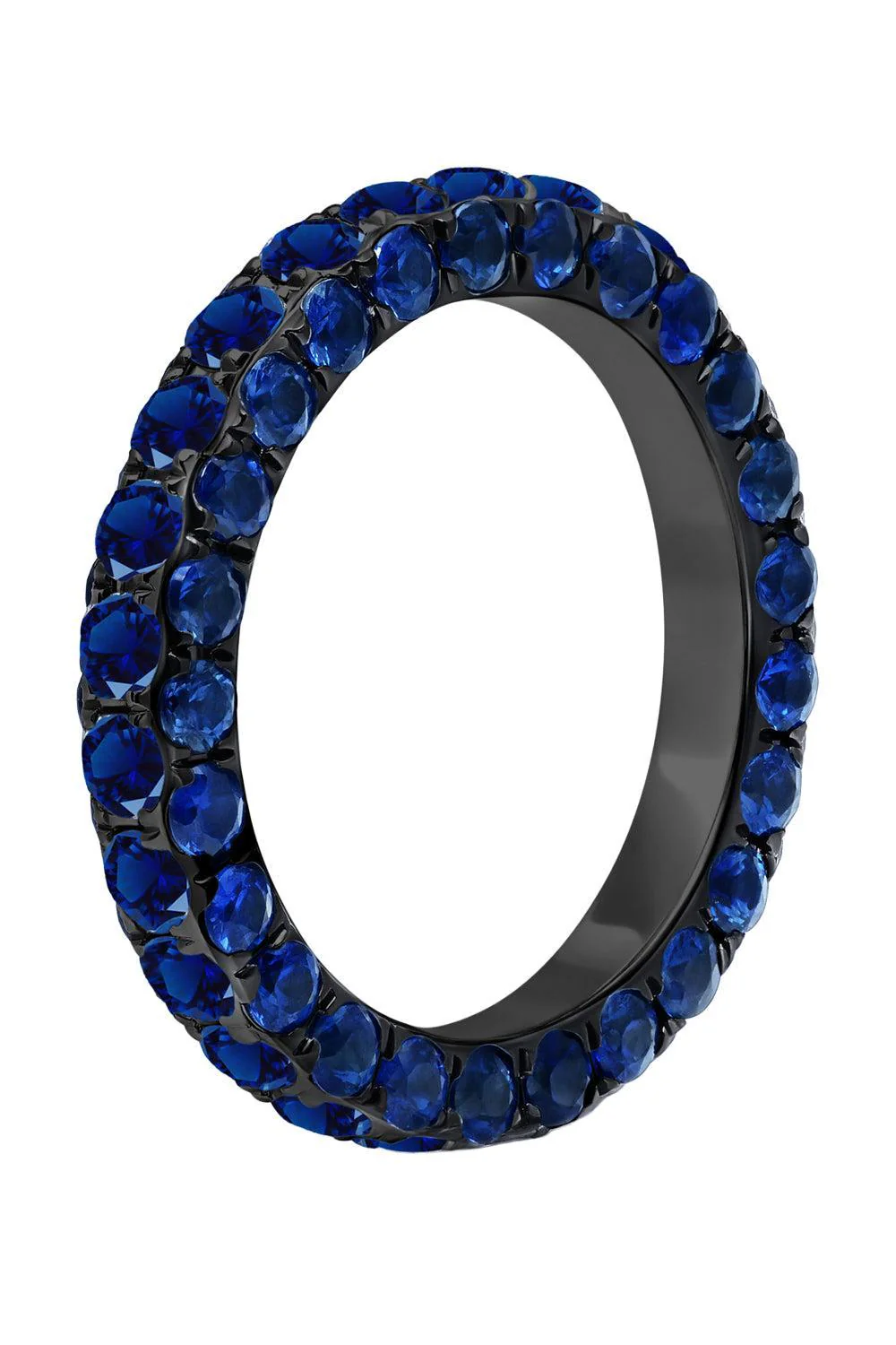 Blue Sapphire Three Sided Ring - Image 5