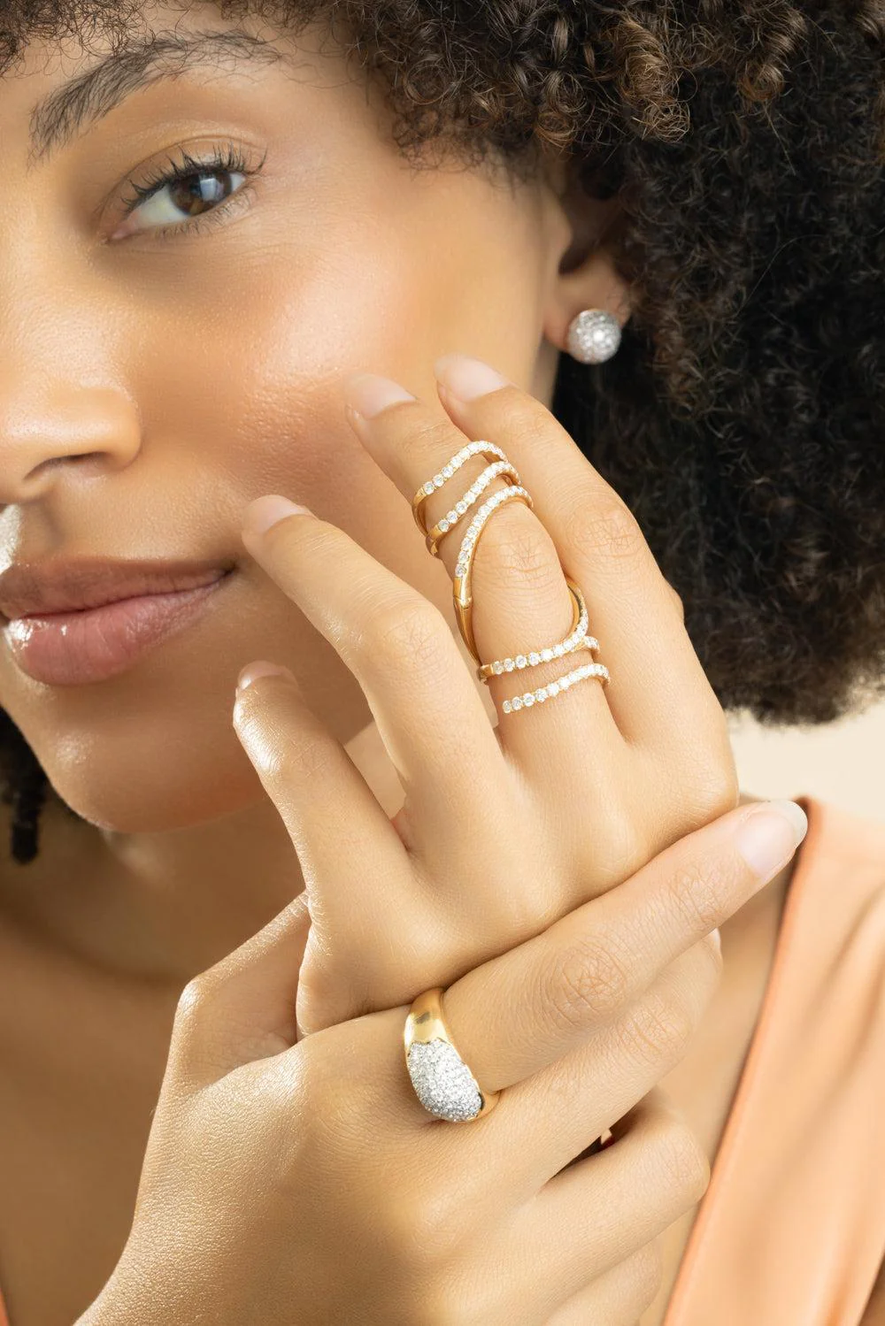 Diamond Mega Swirl Rio Ring - Image 2