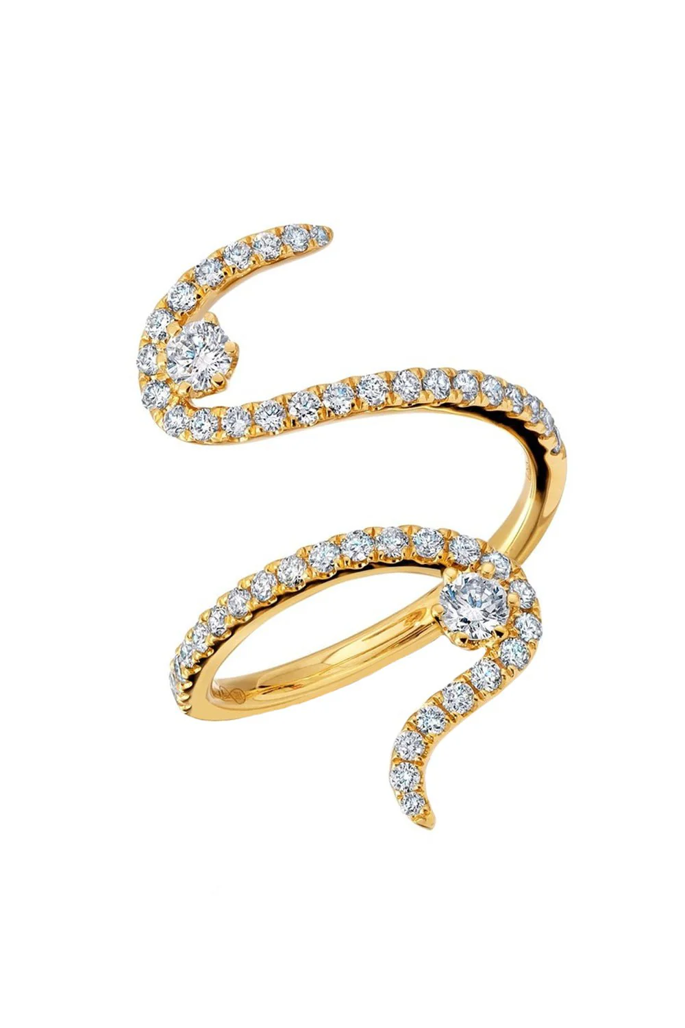 Diamond Swirl Ring