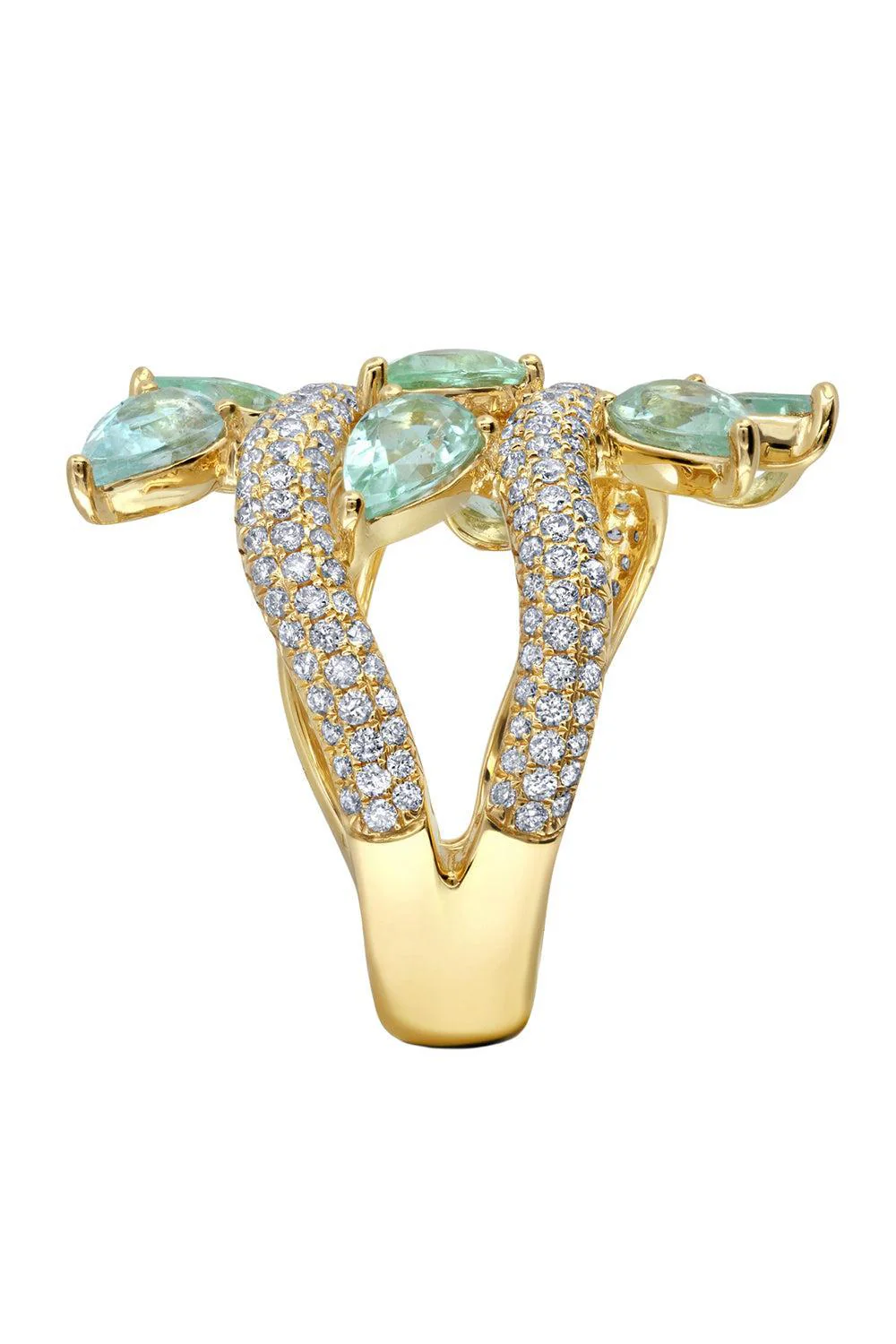 Diamond Tourmaline Vine Ring - Image 7