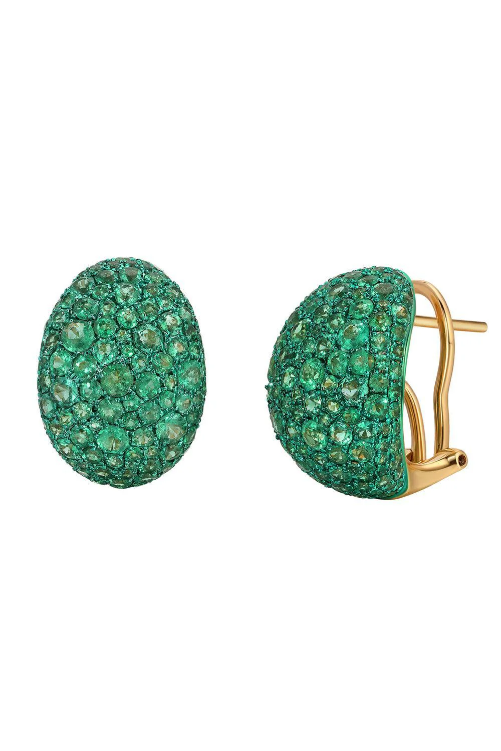 Emerald Bahia Statement Earrings