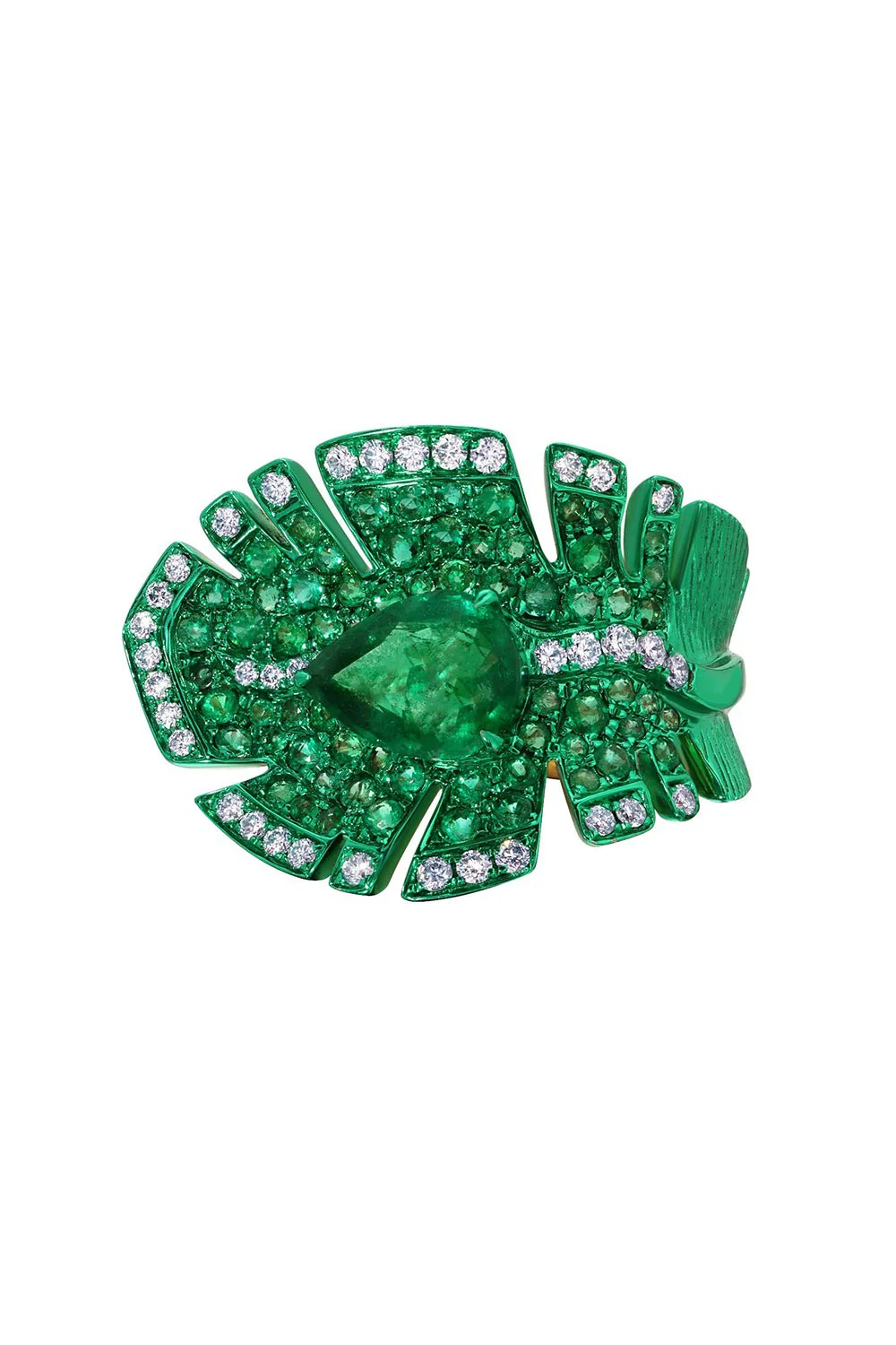 Emerald Folha Ring - Image 4