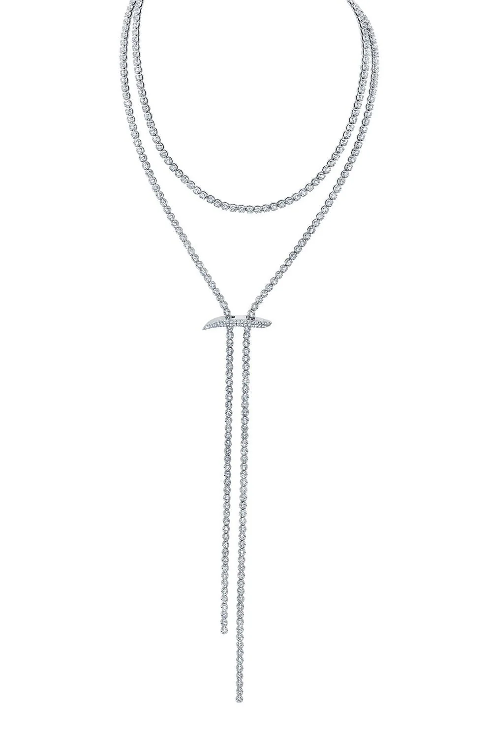 Mega Swirl Lariat Necklace