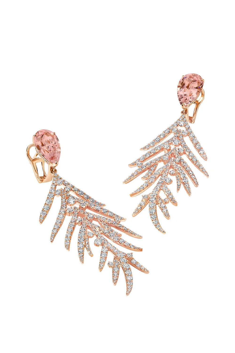 Morganite Folha Earrings - Image 6