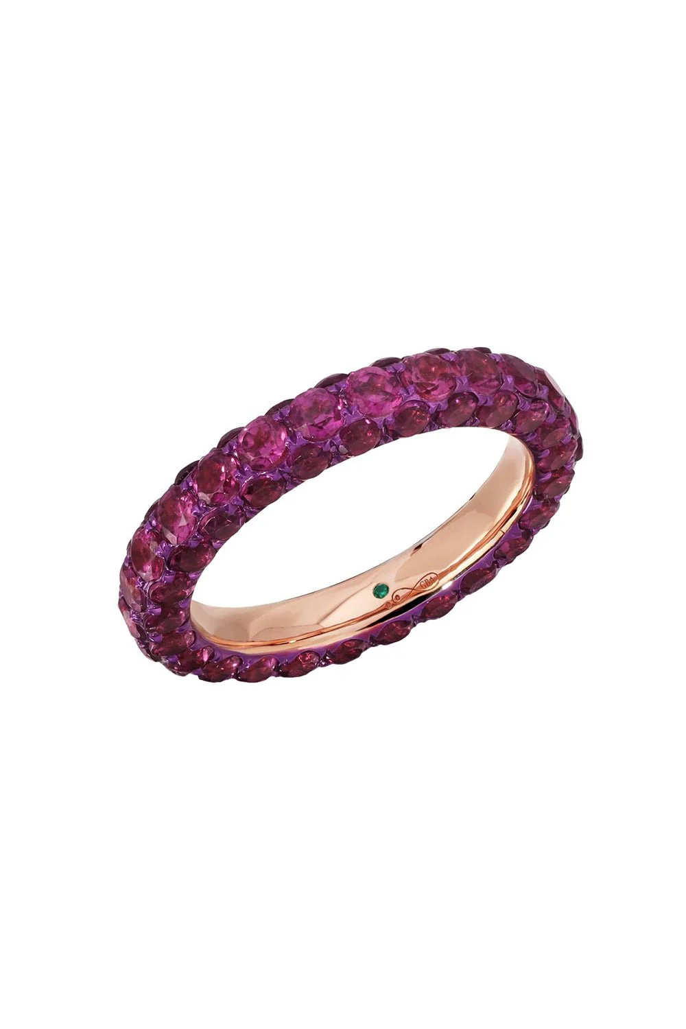 Rhodolite 3 Sided Ring