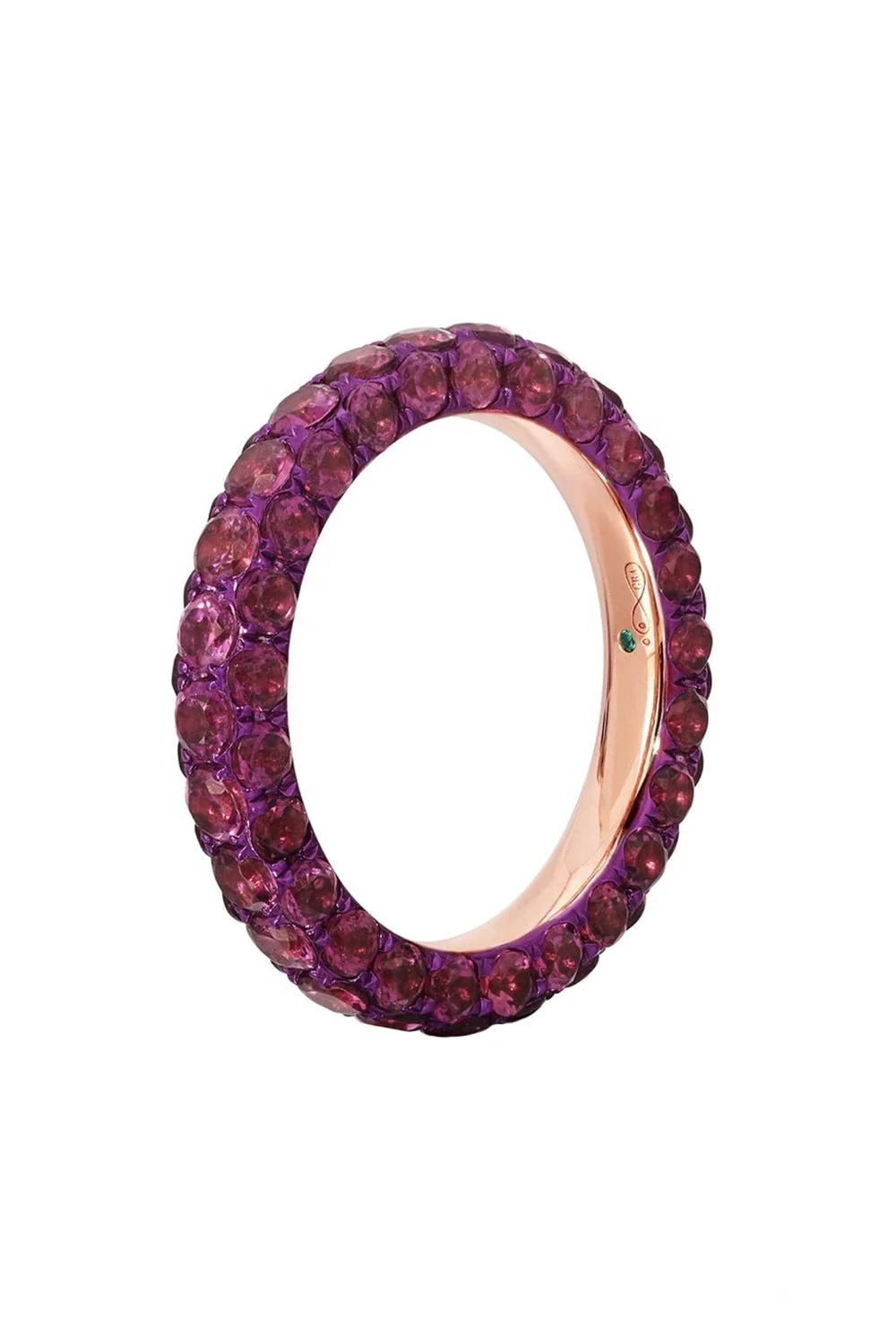 Rhodolite 3 Sided Ring - Image 5