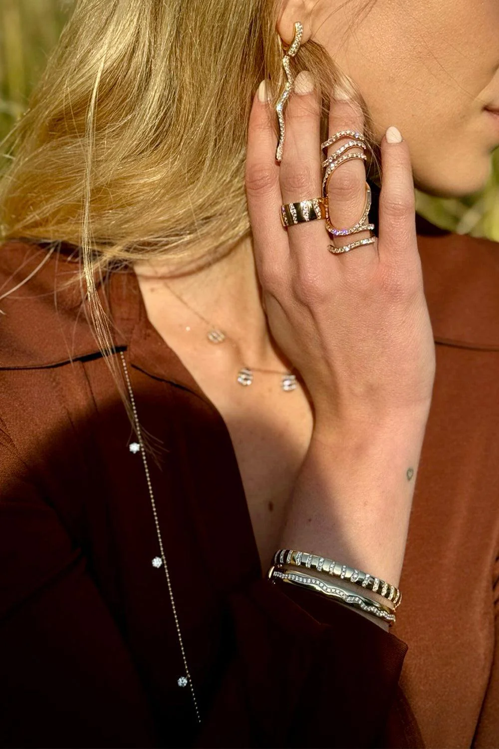 Rio Diamond Bangle Bracelet - Image 2