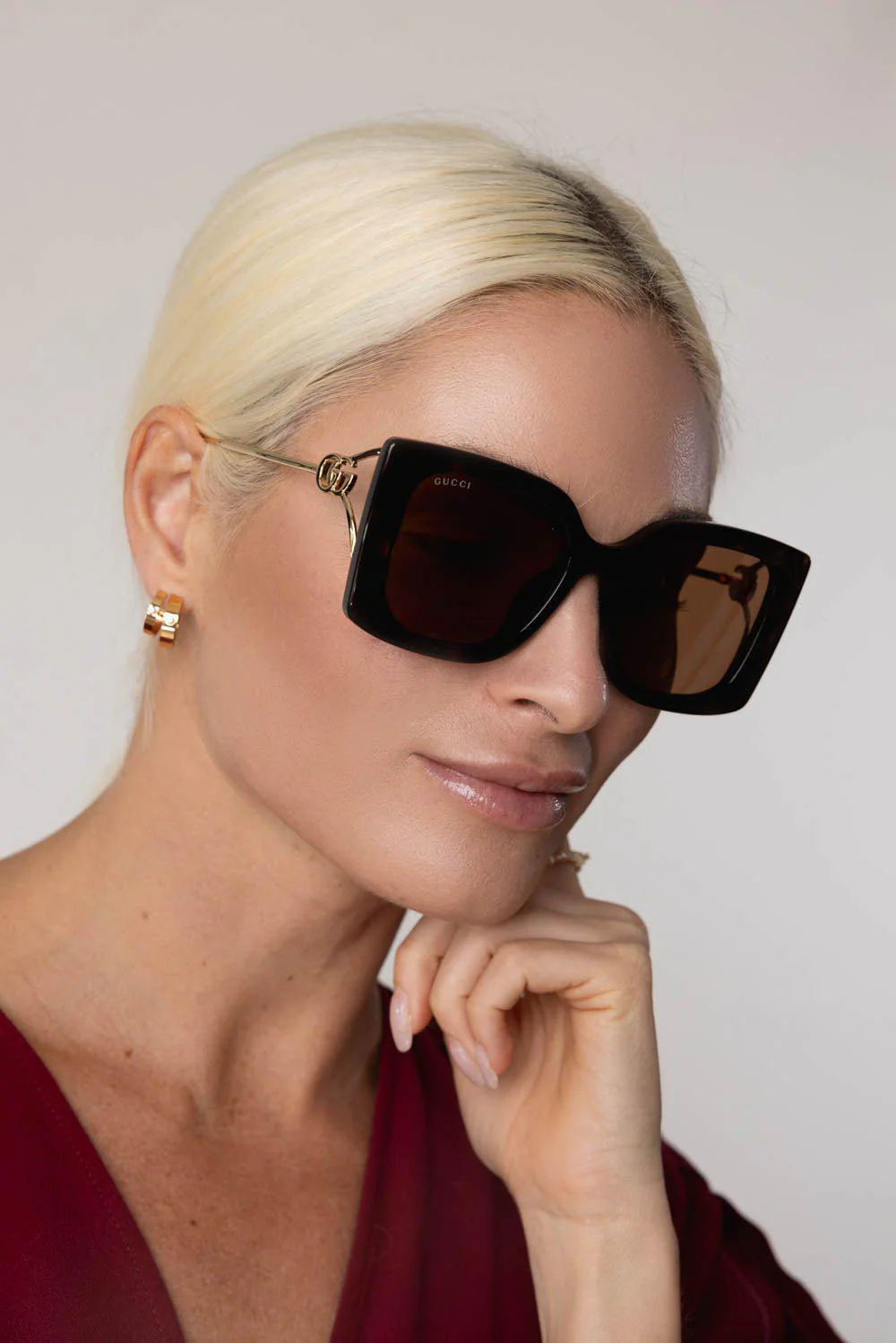Flat Bend Square Sunglasses - Image 2